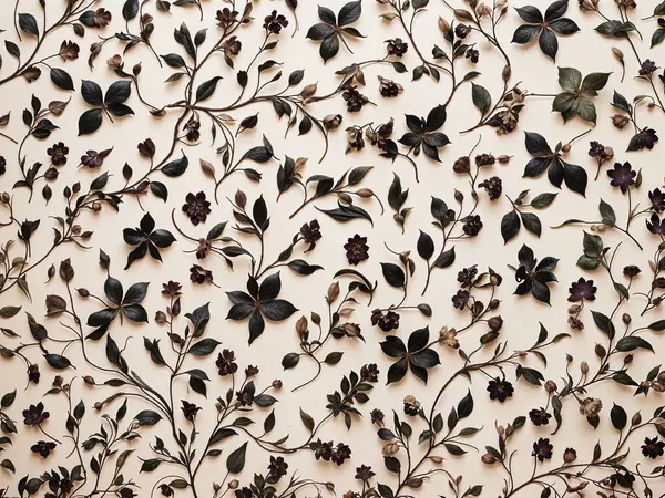 Klasik çiçek desenli arka plan. Zarif Dikensiz Çiçek Dokuları