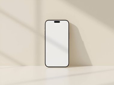 Tarafsız Arkaplan Üzerine Modern IPhone ya da Akıllı Telefon Yapılandırması