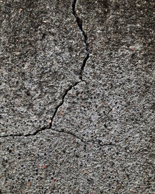 Çatlamış Beton Döküm Arkaplanı Sert Çimento Yüzeyi ve İnşaat ve Tasarım İçin Kırık Duvarın Detayları