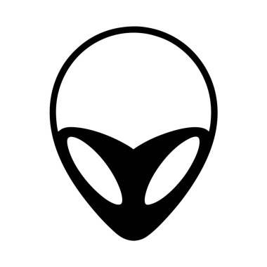 uzaylı düz vektör simgesi