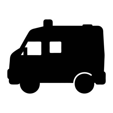 Açık hava maceraları ve seyahat için uygun çok yönlü bir karavan silueti.