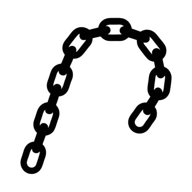 Siyah zincir grafiği basit bir vektör biçiminde birbirine bağlı bağlantıları gösterir