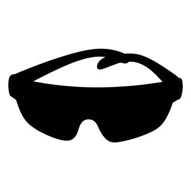 Açık hava aktiviteleri için güneş ışığına karşı göz koruması sağlayan kalın siyah güneş gözlükleri.