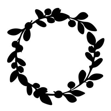 Zarif ve minimalist çelenk doğal ve basit bir tasarım unsuru oluşturuyor.