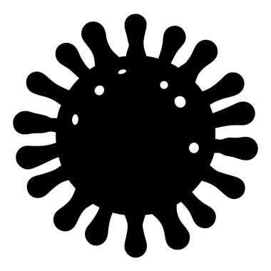 Süreklilik ve Beyaz Noktalı Siyah ve Beyaz Corona Virüsü