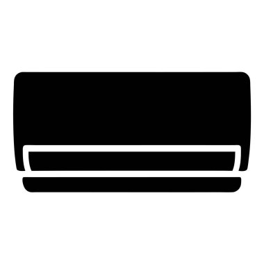 Silüet biçiminde bölünmüş bir sistem klima ünitesinin tasviri