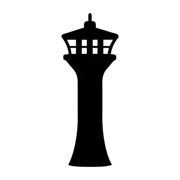 Yüksek bir gözlem kulesinin silueti.