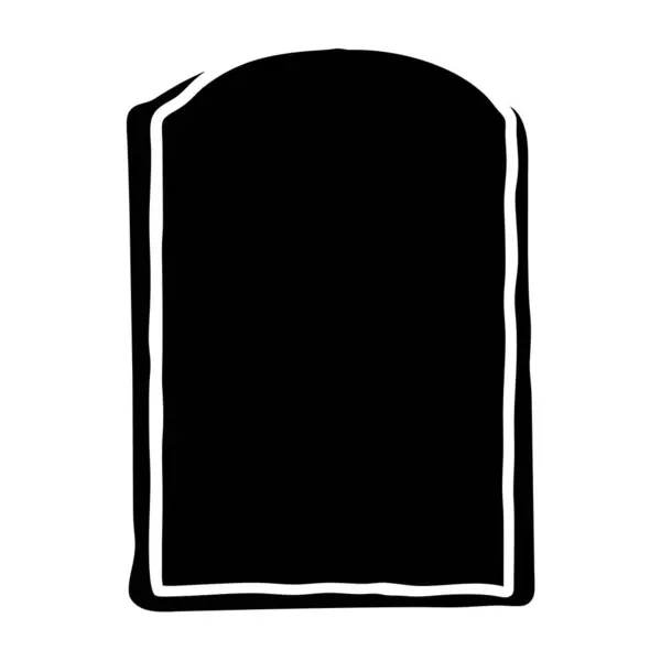 Çeşitli Uygulamalar için Beyaz Çizgili Şekillendirilmiş Yuvarlak Dikdörtgen Siyah Şekil