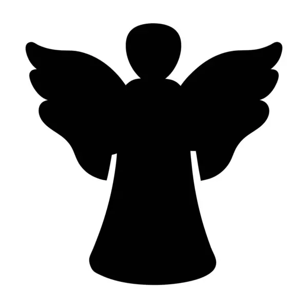 Geniş kanatları koyu renkli ilahi bir meleğin silueti.