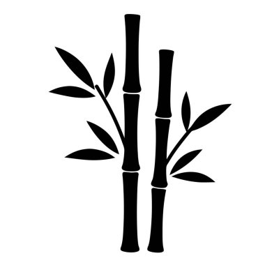Yapraklarla Tek Renkli Bambu Sapları, Doğanın Silueti, Dayanıklılığın Sembolü