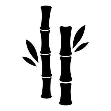 Minimalist bambu sapı çizimi, Asya tasarımı ve doğa temalarını zarif bir şekilde anımsatıyor.
