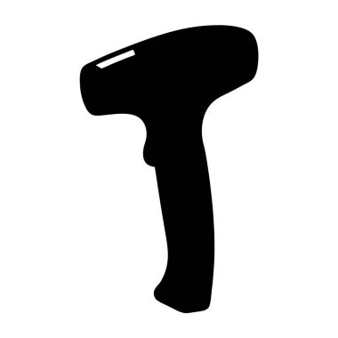 Envanter Yönetimi ve Satış için Barkod Tarayıcısının Basit Silueti