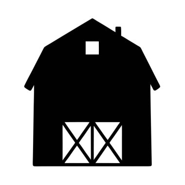 çiftlik inşa simgesi, basit biçim tasarımı