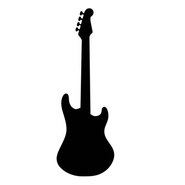 gitar simgesi vektör illüstrasyonu
