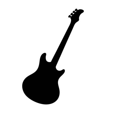 gitar simgesi vektör illüstrasyonu