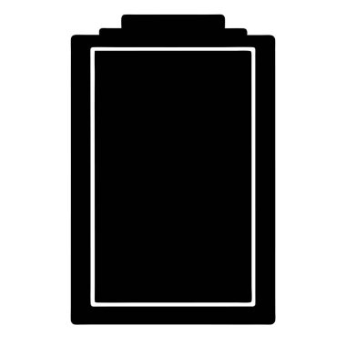 Mobil aygıt şarj durumu göstergesi için minimalist pil ikonu tasarımı