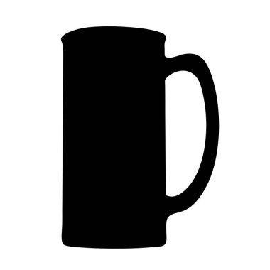 Bira yapımında kullanılan klasik bira bardağının silüeti.