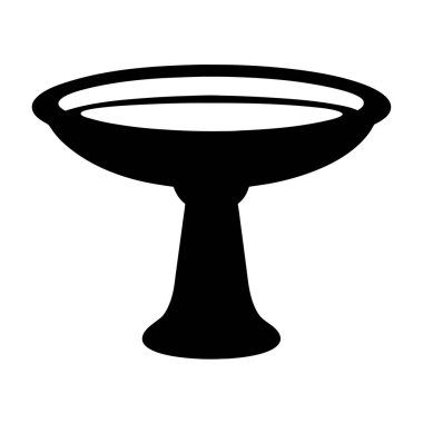 Bir Kuş Hamamının Siyah Silueti ya da Pedestal ile Bowling Durağı