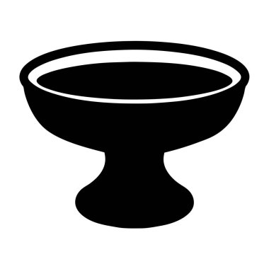 Akışkan Doldurma, Basit Tasarım ile Zarif Siyah ve Beyaz Kadeh Çizimi