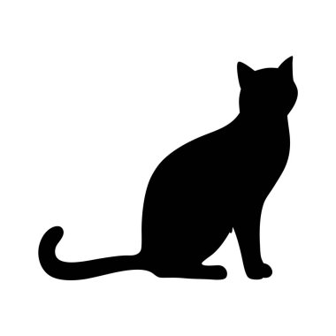 Zarif Kedi Silueti Zarifçe Pozlandırılmış, Ebedi Sükûnetin Ebedi Görüntüsü