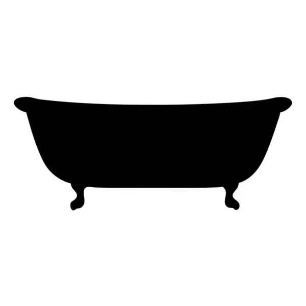 Tasarım projeleri için beyaz zemin üzerinde izole edilmiş zarif kıskaç küveti silueti