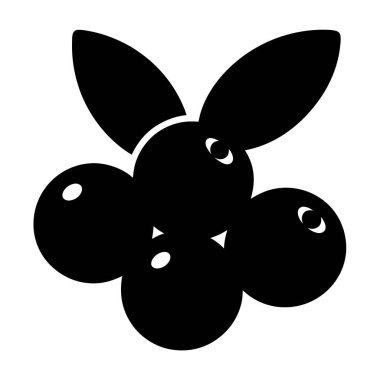 Yaprak aksanlı böğürtlenlerin siyah beyaz vektör çizimi