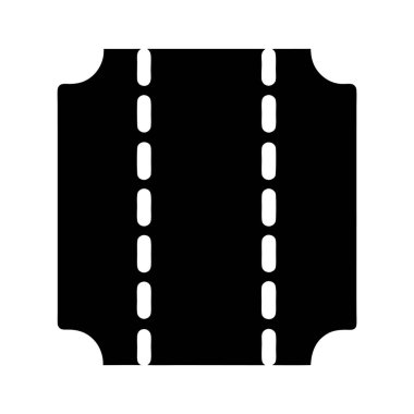 Siyah Arkaplan ile Performe Bilet Tasarımının Basit Resmi