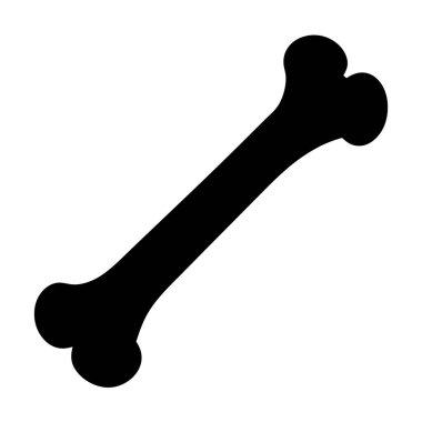 Beyaz Arkaplanda Benzersiz Tasarım Elementleri ile Şekillendirilmiş Siyah Kemik Silueti