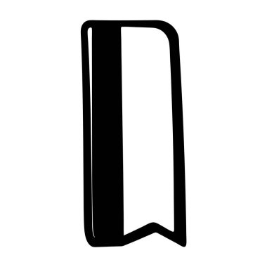 Modern bir minimalist yer imi tasarımının basit siyah beyaz çizimi