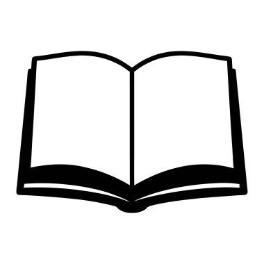 Boş sayfalarla sınırsız okuma olanakları sunan bir kitap silueti aç