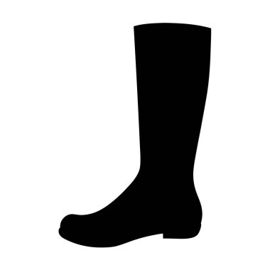 At binme aktivitesi için uzun bir çizme silueti.