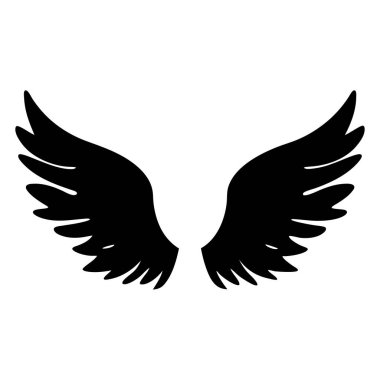 Biçimlendirilmiş Kara Melek Kanatları Resim Gücü ve Beyazın Üstünlüğü