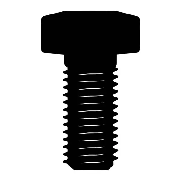 Siyah Siluet Başlı Cıvatalı Kare Görüntü