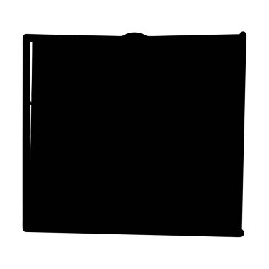 Görünür ayak izleri ve bıçaklı buldozerin stilize edilmiş siyah silueti