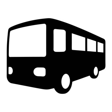 Görünür ayak izleri ve bıçaklı buldozerin stilize edilmiş siyah silueti