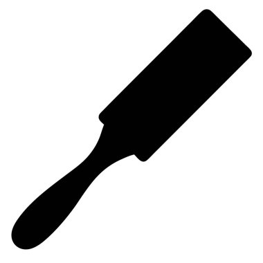 Görünür ayak izleri ve bıçaklı buldozerin stilize edilmiş siyah silueti