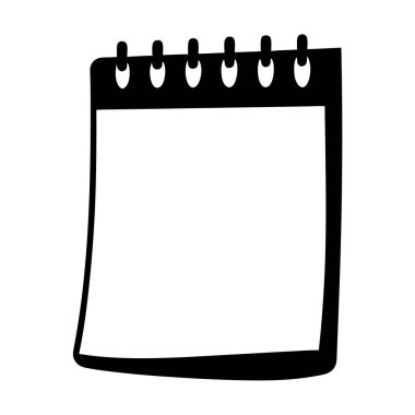 Yazma ve Çizim İçin Boş Spiral Not Defteri Kağıt Pedi