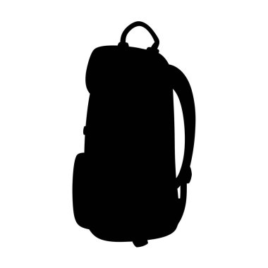 Yürüyüş ve Seyahat Maceraları İçin Siyah Siluet