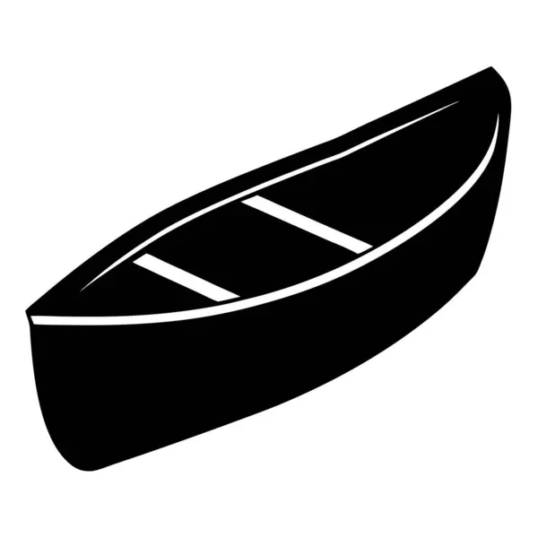 Su Faaliyetleri İçin Bir Kano Teknesi Siyah ve Beyaz Görünümü