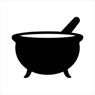 Simya için tokmaklı kara kazan ve Cadılar Bayramı için sihir.