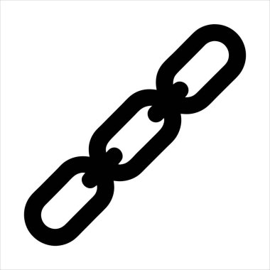 Bağlantı, güvenlik ve gücü temsil eden üç zincirin çizimi