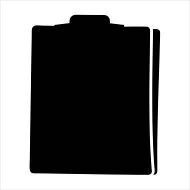 Minimalist temiz tasarımı olan basit siyah beyaz pano vektör simgesi