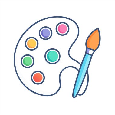 Çeşitli Renkler ve Boyalı Fırça ResimleriName