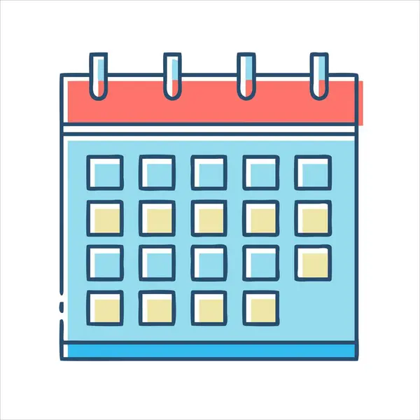 Önemli tarihleri ya da zamanlama hatırlatıcılarını gösteren bir takvimin canlandırması