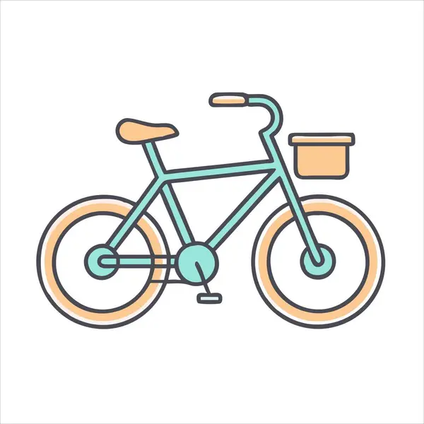 Ön Sepet ve Soluk Renk Paleti ile Biçimlendirilmiş Bisiklet Resimleri