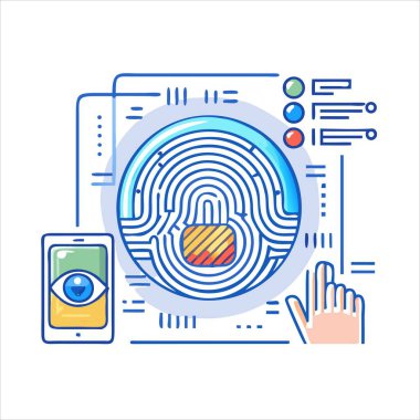 Parmak izi Tarayıcı ve Mobil Aygıt Doğrulama ile Biyometrik Güvenlik Sistemi