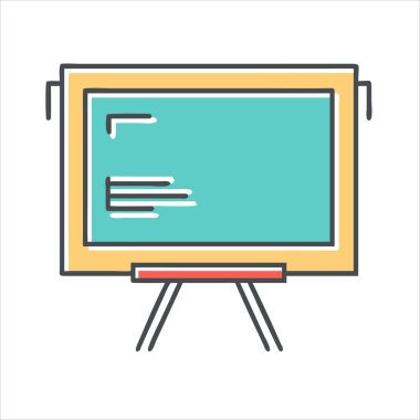 Basit Bilgi Görünümü ve Sarı Kenarlık Özeti ile Biçimlendirilmiş Sunum Tahtası