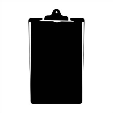 Ofis kullanımı için bir panonun basit siyah beyaz çizimi