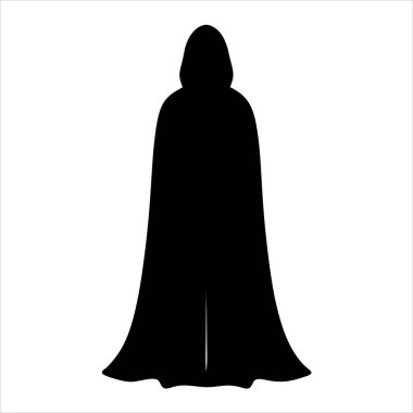 Pelerinli gizemli kukuletalı figür fantezi ve şüpheli unsurları çağrıştırıyor