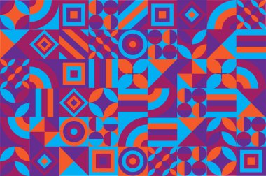 Geometri arka plan vektör illüstrasyonunu şekillendirir